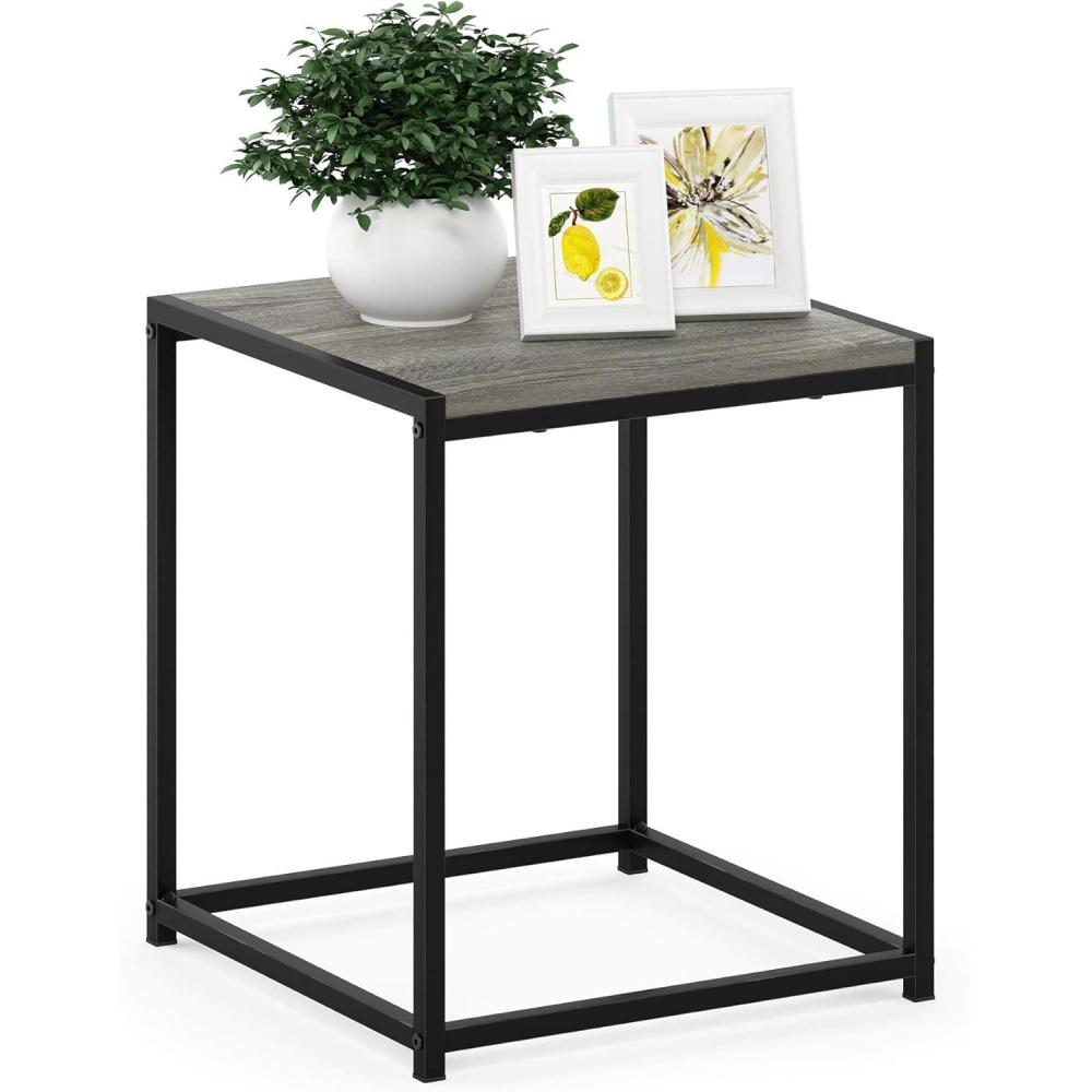 imageFURINNO Camnus Modern Living Coffee Table Columbia WalnutFrench Oak Grey