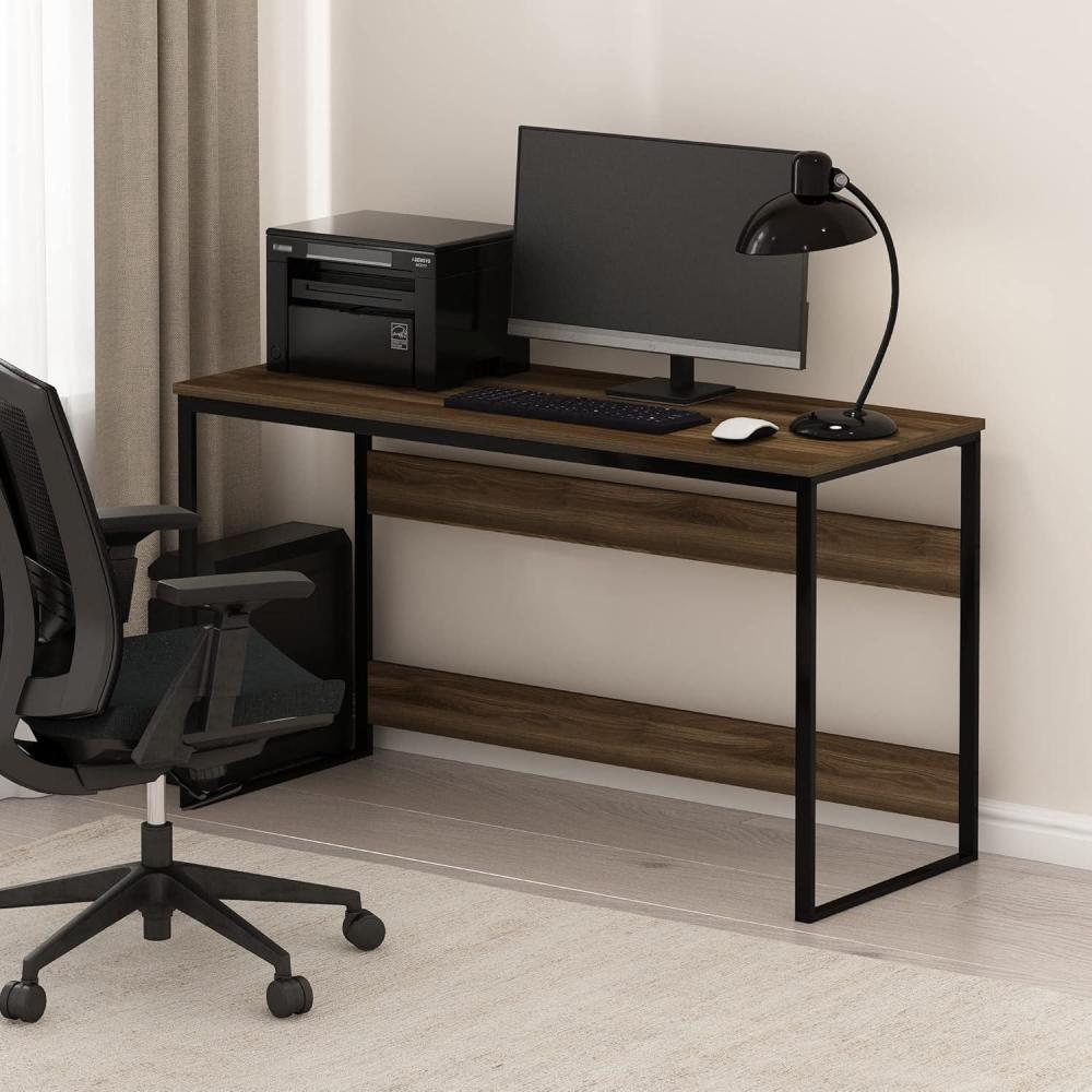 imageFurinno Simplistic A Frame Computer Desk BlackFrench Oak GreyBrown Walnut