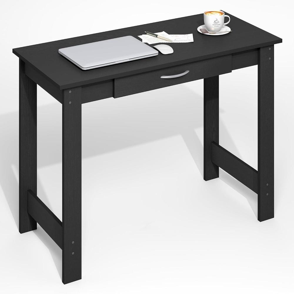 imageFurinno Simplistic A Frame Computer Desk BlackFrench Oak GreyDarkwood