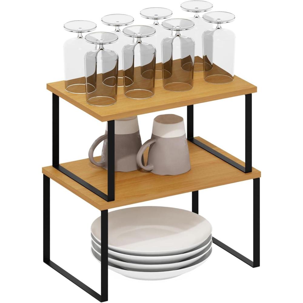 imageFurinno TURNNTUBE Corner Shelf 5Tier Corner Bookshelf Open Storage Shelves for Organization and Storage Living Room Home Office Garage Bedroom EspressoBeechBlack