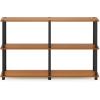 FURINNO Camnus Modern Living Coffee Table, Columbia Walnut(Oak)