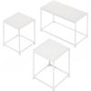 FURINNO Camnus Modern Living Coffee Table, Columbia Walnut(Solid White/White)