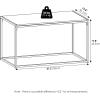 FURINNO Camnus Modern Living Coffee Table, Columbia Walnut(Solid White/White)