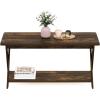 FURINNO Modern Simplistic Coffee Table, Espresso(Amber Pine)