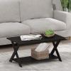 FURINNO Modern Simplistic Coffee Table, Espresso(Espresso)