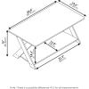FURINNO Modern Simplistic Coffee Table, Espresso(French Oak)