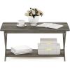 FURINNO Modern Simplistic Coffee Table, Espresso(French Oak)