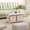 FURINNO Modern Simplistic Coffee Table, Espresso(White)