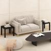 Furinno CLASSIC Coffee Table, Modern Rectangle Coffee Table with 1.8″ Triple Thick Tabletop, Side Table, Toolless Assembly, for Living Room, Home Office, White(Black)