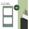 Furinno CUBICLE Book Shelf, 6-Cube Bookshelf, Extra Thick Frame Horizontally & Vertically Reversible Bookcase with Open Back, 14.6″ x 44″ x 30″, for Living Room, Bedroom, Home Office, Light Grey(Sage Green)