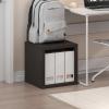 Furinno CUBICLE Book Shelf, 6-Cube Bookshelf, Extra Thick Frame Horizontally & Vertically Reversible Bookcase with Open Back, 14.6″ x 44″ x 30″, for Living Room, Bedroom, Home Office, Light Grey(Black Dark Oak)