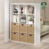 Furinno CUBICLE Book Shelf, 6-Cube Bookshelf, Extra Thick Frame Horizontally & Vertically Reversible Bookcase with Open Back, 14.6″ x 44″ x 30″, for Living Room, Bedroom, Home Office, Light Grey(Plain White)