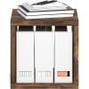 Furinno CUBICLE Book Shelf, 6-Cube Bookshelf, Extra Thick Frame Horizontally & Vertically Reversible Bookcase with Open Back, 14.6″ x 44″ x 30″, for Living Room, Bedroom, Home Office, Light Grey(Amber Pine)