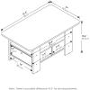 Furinno Coffee Table with Bins, Espresso/Brown(Americano/Medium Brown)