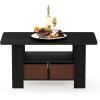 Furinno Coffee Table with Bins, Espresso/Brown(Americano/Medium Brown)