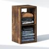 Furinno Cubic Closet Organizers and Storage, 5-Cube Closet Organizer, Open Shelf Closet Storage, Extra Thick Frame for Wardrobe, Bedroom, Living Room, White(Amber Pine)