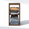 Furinno Cubic Closet Organizers and Storage, 5-Cube Closet Organizer, Open Shelf Closet Storage, Extra Thick Frame for Wardrobe, Bedroom, Living Room, White(Amber Pine)