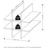 Furinno Cubic Closet Organizers and Storage, 5-Cube Closet Organizer, Open Shelf Closet Storage, Extra Thick Frame for Wardrobe, Bedroom, Living Room, White(Black Oak)