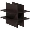 Furinno Cubic Closet Organizers and Storage, 5-Cube Closet Organizer, Open Shelf Closet Storage, Extra Thick Frame for Wardrobe, Bedroom, Living Room, White(Black Oak)