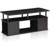 Furinno JAYA TV Stand for TVs up to 50 Inch with Open Storage, Blackwood(Blackwood)