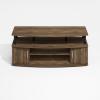 Furinno JAYA TV Stand for TVs up to 50 Inch with Open Storage, Blackwood(Brown Walnut)