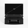 Furinno JAYA TV Stand for TVs up to 50 Inch with Open Storage, Blackwood(Darkwood)