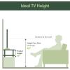 Furinno JUST Coffee Table, 3-Tier Modern Coffee Table with Open Shelf, Toolless Assembly Side Table, for Living Room, Bedroom, Home Office, White(Dark Walnut)