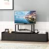 Furinno JUST Coffee Table, 3-Tier Modern Coffee Table with Open Shelf, Toolless Assembly Side Table, for Living Room, Bedroom, Home Office, White(French Oak/Black)