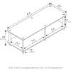 Furinno JUST Coffee Table, 3-Tier Modern Coffee Table with Open Shelf, Toolless Assembly Side Table, for Living Room, Bedroom, Home Office, White(Light Cherry/Black)