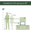 Furinno JUST Coffee Table, 3-Tier Modern Coffee Table with Open Shelf, Toolless Assembly Side Table, for Living Room, Bedroom, Home Office, White(White/White)