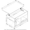 Furinno Jensen Lift Top Coffee Table, Americano(Americano)