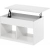Furinno Jensen Lift Top Coffee Table, Americano(Solid White)