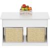 Furinno Jensen Lift Top Coffee Table, Americano(Solid White)