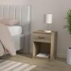 Furinno Jensen Lift Top Nightstand, Americano(French Oak Grey)