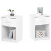 Furinno Jensen Lift Top Nightstand, Americano(Solid White)