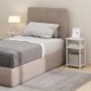 Furinno Just 3-Tier Turn-N-Tube Open Storage Nightstand, 1-Pack, Plastic Poles, Americano/Black(White/Espresso)