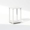 Furinno Just 3-Tier Turn-N-Tube Open Storage Nightstand, 1-Pack, Plastic Poles, Americano/Black(White/White)