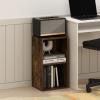 Furinno LUDER Book Shelf, 3-Cube Bookshelf, Bookcase with Open Shelves, 9.3 x 12 x 31.5, for Living Room, Bedroom, Home Office, White(Amber Pine)