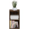 Furinno LUDER Book Shelf, 3-Cube Bookshelf, Bookcase with Open Shelves, 9.3 x 12 x 31.5, for Living Room, Bedroom, Home Office, White(Amber Pine)