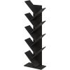 Furinno LUDER Book Shelf, 3-Cube Bookshelf, Bookcase with Open Shelves, 9.3 x 12 x 31.5, for Living Room, Bedroom, Home Office, White(Espresso)