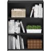 Furinno PASIR Book Shelf, 3-Tier Bookshelf, Storage Shelves Bookcase, 9.7 x 23.7 x 31.5, for Living Room, Bedroom, Home Office, Plain White(Americano)