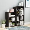 Furinno PASIR Book Shelf, 3-Tier Bookshelf, Storage Shelves Bookcase, 9.7 x 23.7 x 31.5, for Living Room, Bedroom, Home Office, Plain White(Blackwood)