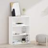 Furinno PASIR Book Shelf, 3-Tier Bookshelf, Storage Shelves Bookcase, 9.7 x 23.7 x 31.5, for Living Room, Bedroom, Home Office, Plain White(Plain White)