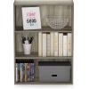 Furinno PASIR Book Shelf, 3-Tier Bookshelf, Storage Shelves Bookcase, 9.7 x 23.7 x 31.5, for Living Room, Bedroom, Home Office, Plain White(Sonoma Oak)