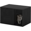Furinno Peli Top Opening Litter Box Enclosure, Columbia Walnut(Americano)