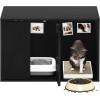Furinno Peli Top Opening Litter Box Enclosure, Columbia Walnut(Americano)