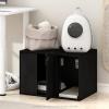 Furinno Peli Top Opening Litter Box Enclosure, Columbia Walnut(Americano)