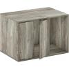 Furinno Peli Top Opening Litter Box Enclosure, Columbia Walnut(French Oak Grey)