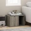 Furinno Peli Top Opening Litter Box Enclosure, Columbia Walnut(French Oak Grey)