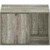 Furinno Peli Top Opening Litter Box Enclosure, Columbia Walnut(French Oak Grey)